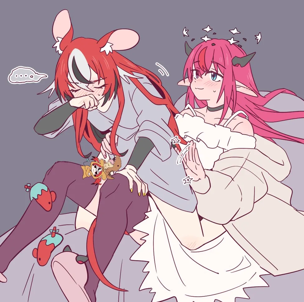 Hakos Baelz, Irys (Hololive) by Ramphastostella