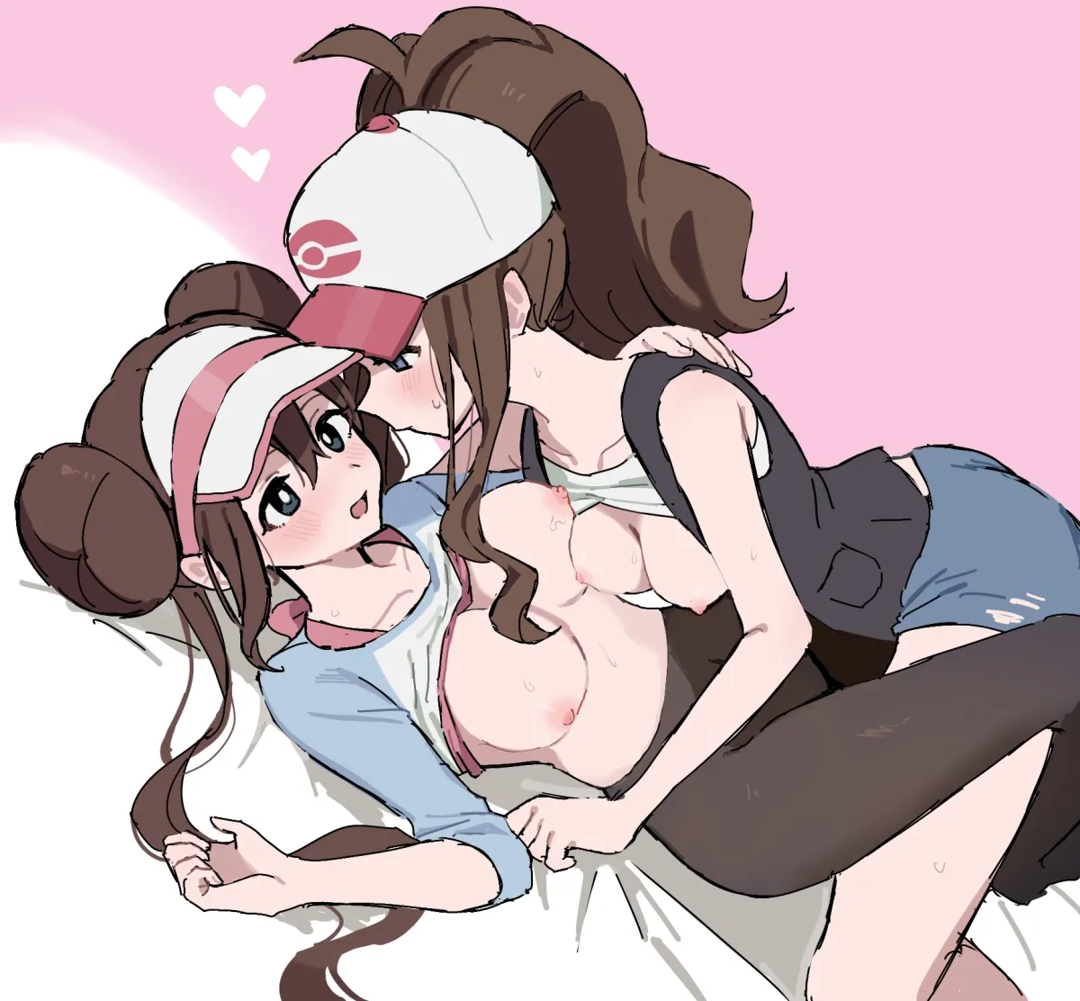 Rosa (Pokemon), Hilda (Pokemon) by Kuru (4Rfw7)