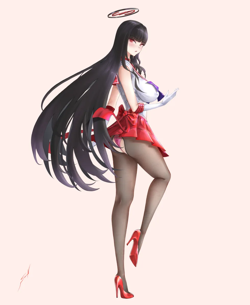 Rio (Blue Archive), Sailor Mars by Nijisatara