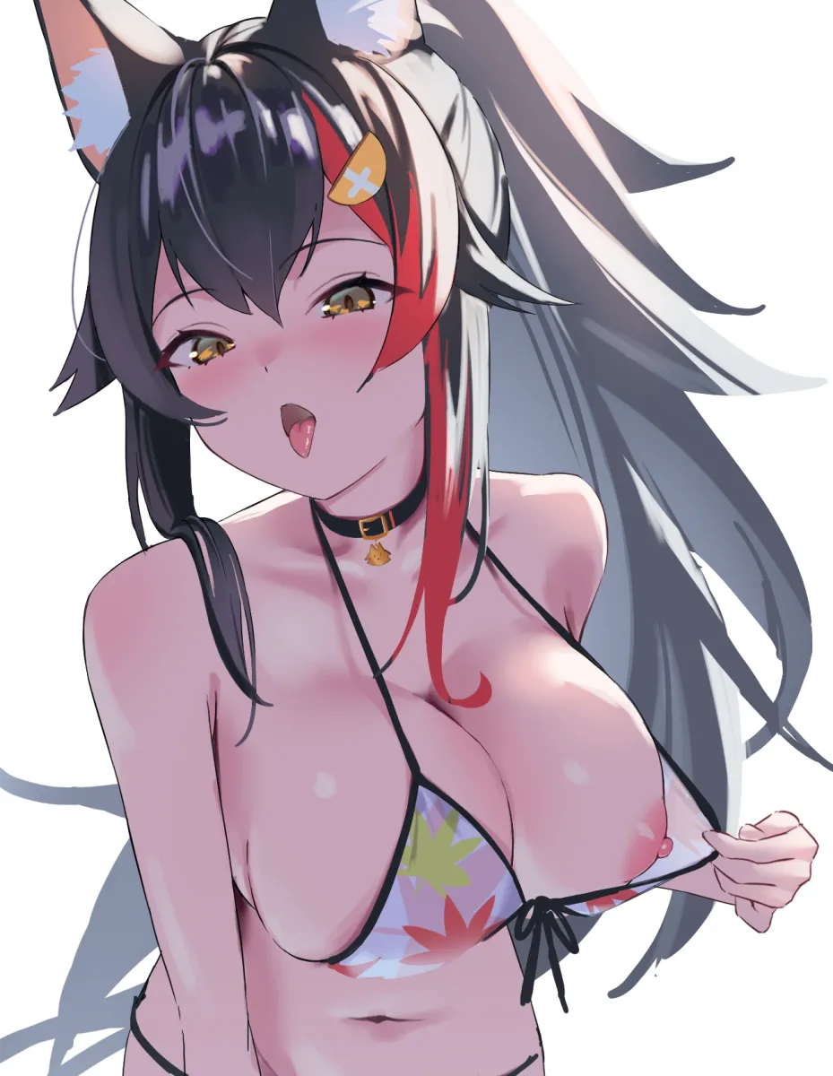 Ookami Mio, Ookami Mio (Hololive Summer 2019) by Cima (Pixiv 103778003)