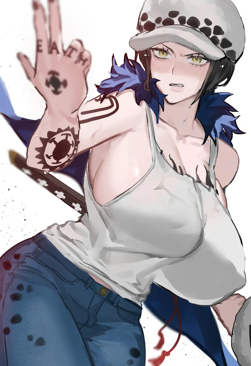 Trafalgar Law, Law-Chan by Moray Of Bone