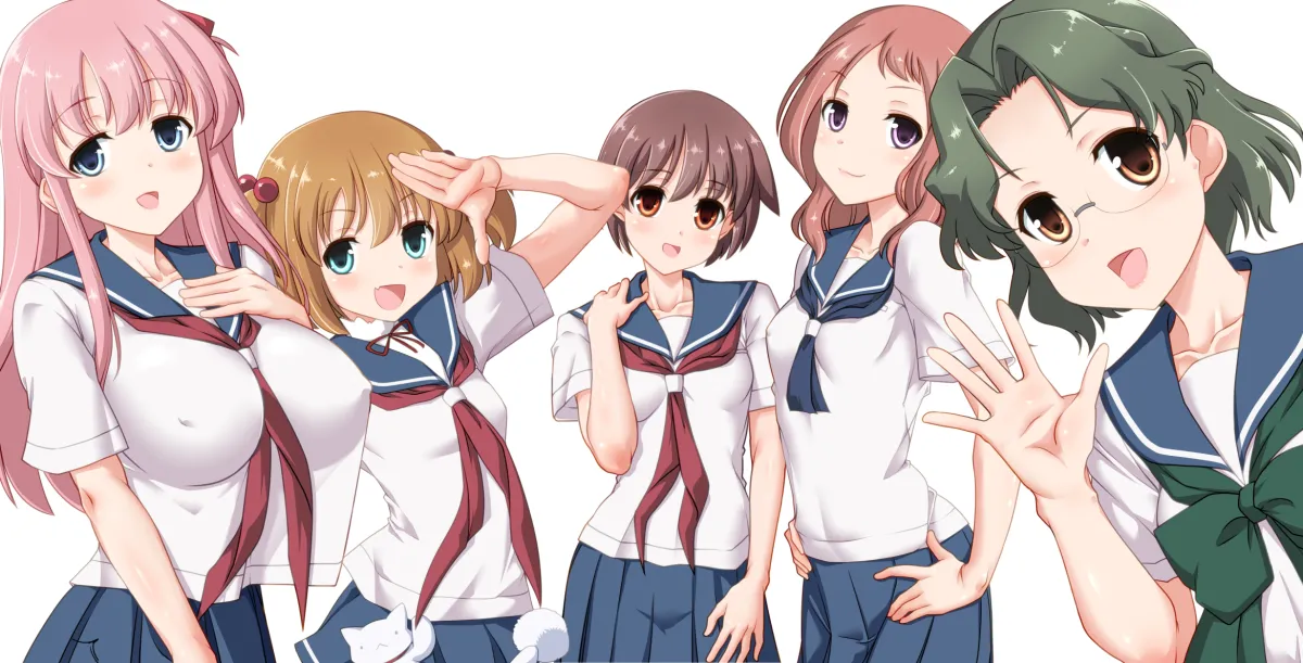 Haramura Nodoka, Miyanaga Saki by Seushiki (Ponti-Ron)