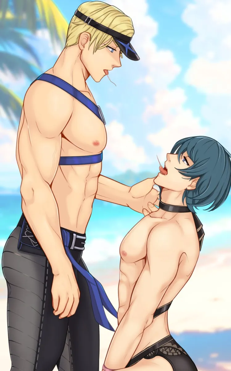 Dimitri Alexandre Blaiddyd, Male Byleth (Fire Emblem) by Arachmo