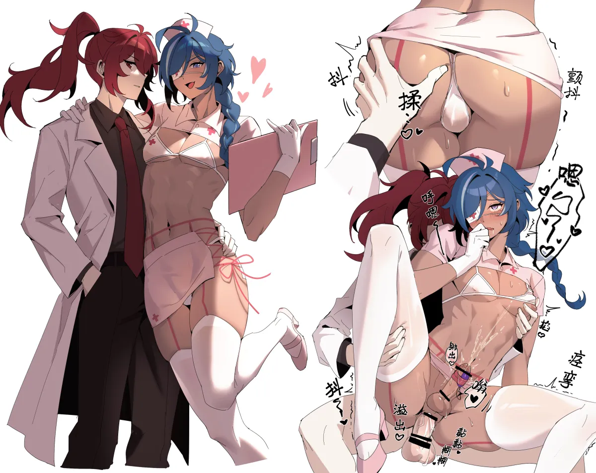 Diluc (Genshin Impact), Kaeya (Genshin Impact) by Sabakuyoru