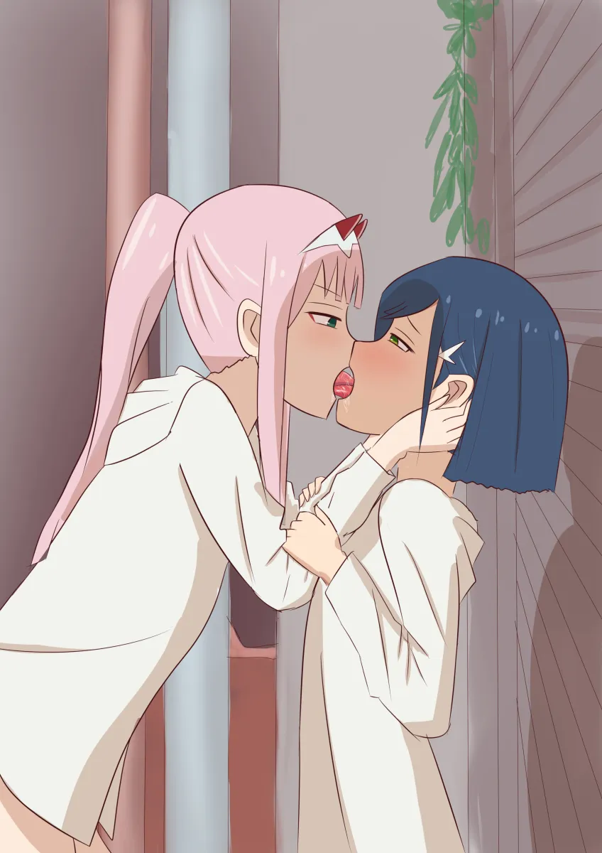 Zero Two (Darling In The Franxx), Ichigo (Darling In The Franxx) by Mouseboat