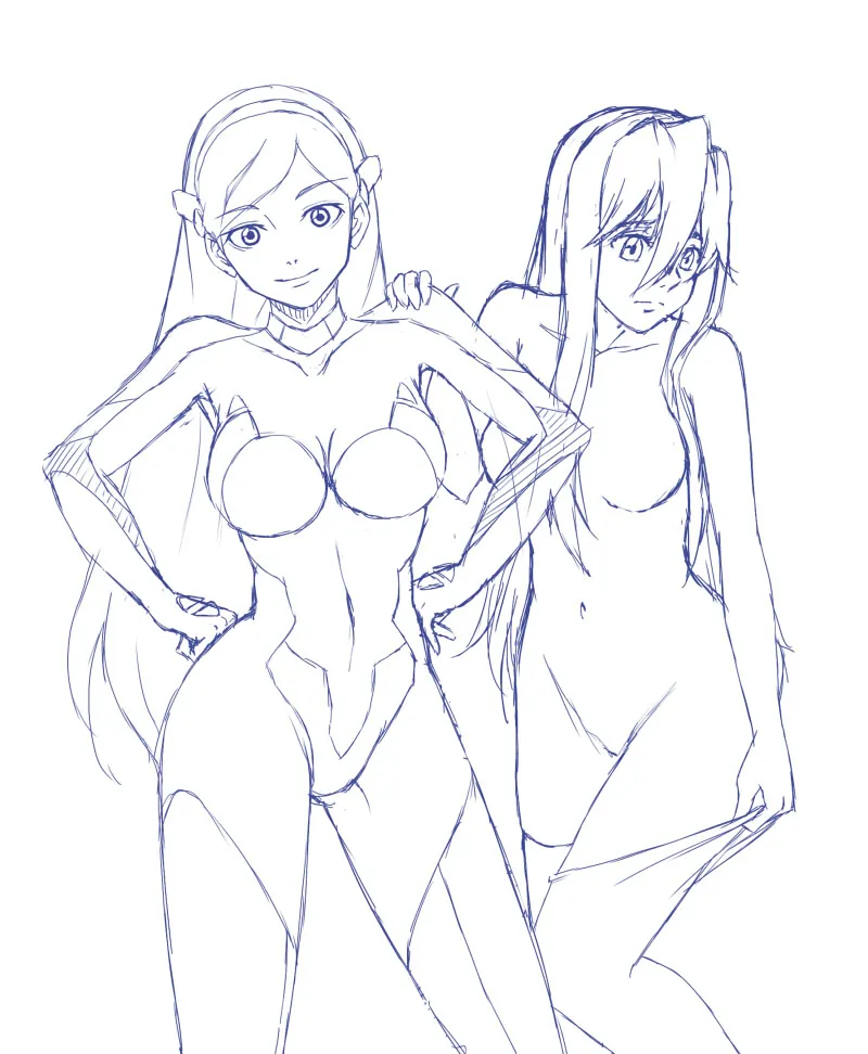 Birdy Cephon Altera, Kumashiro Maya by Drawfag