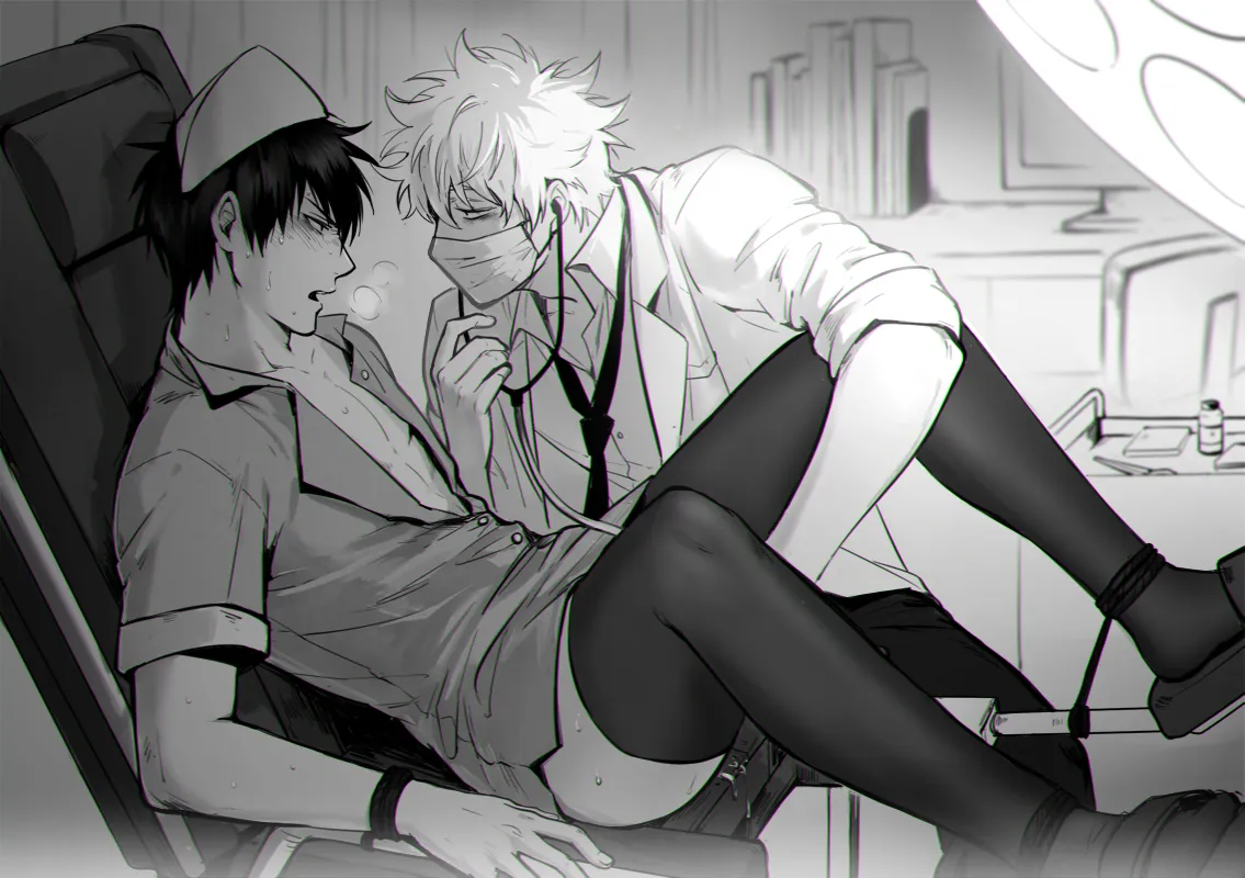 Sakata Gintoki, Hijikata Toushirou by Feiqiuxuan
