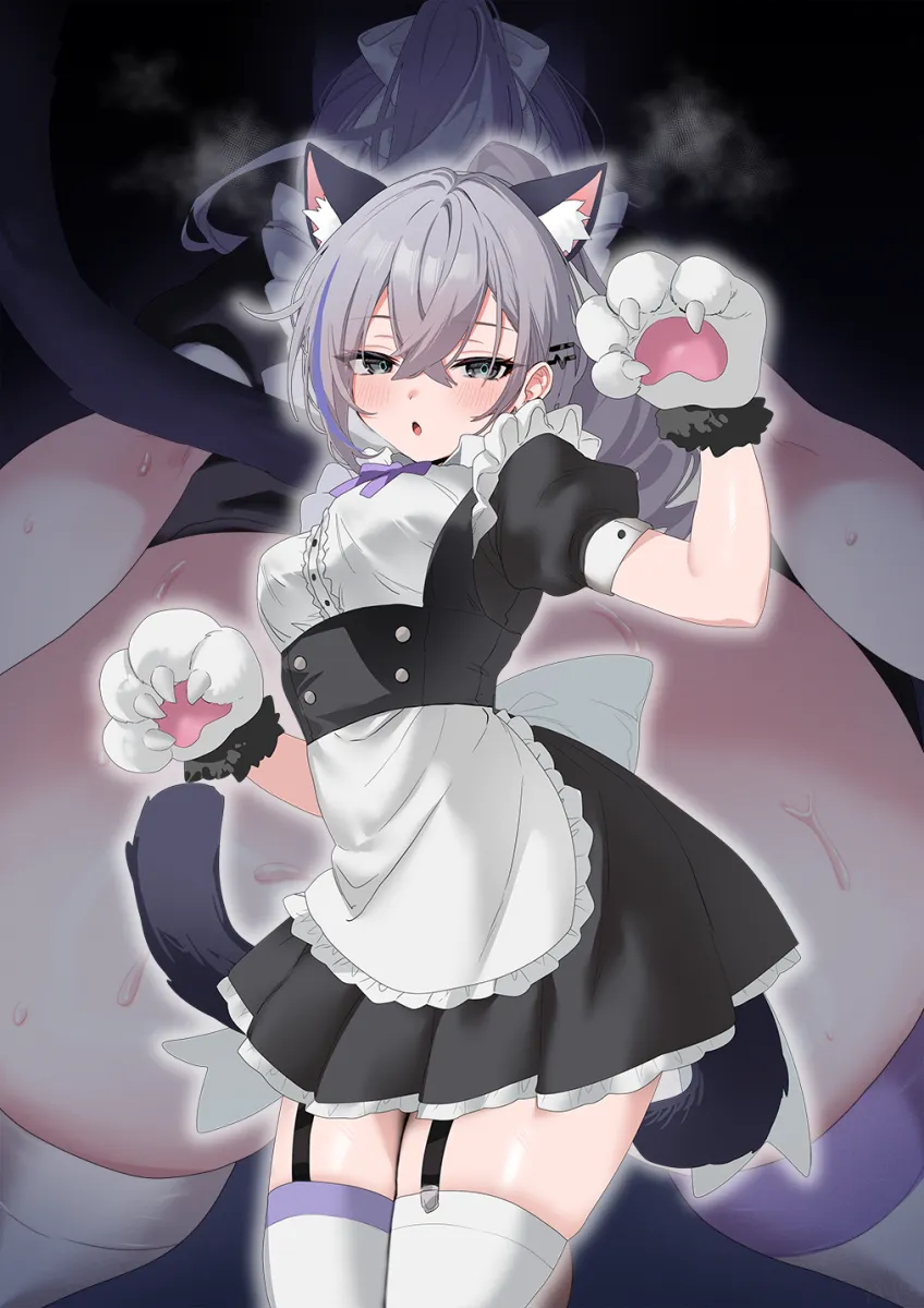 Silver Wolf (Honkai: Star Rail), Silver Wolf (Cat-Maid Ensemble) (Honkai: Star Rail) by Ayomo Ro