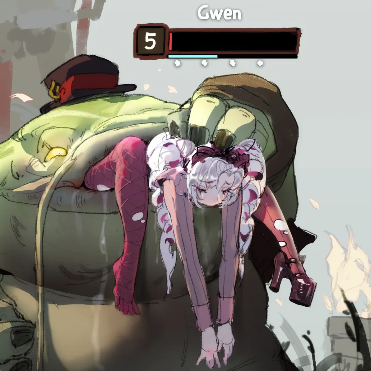 Gwen (League), Tahm Kench (League) by Redooo