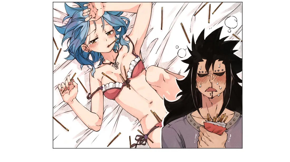 Gajeel Redfox, Levy Mcgarden by Rusky