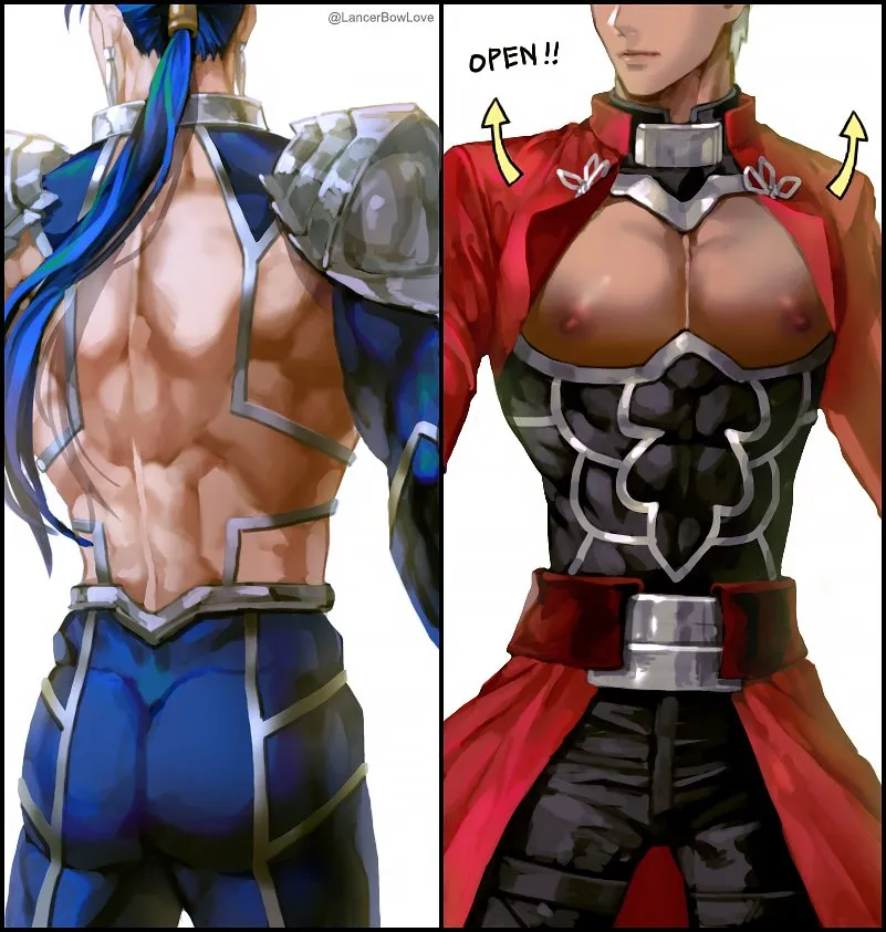Archer (Fate), Cu Chulainn (Fate) by Kim Yura (Goddess Mechanic)