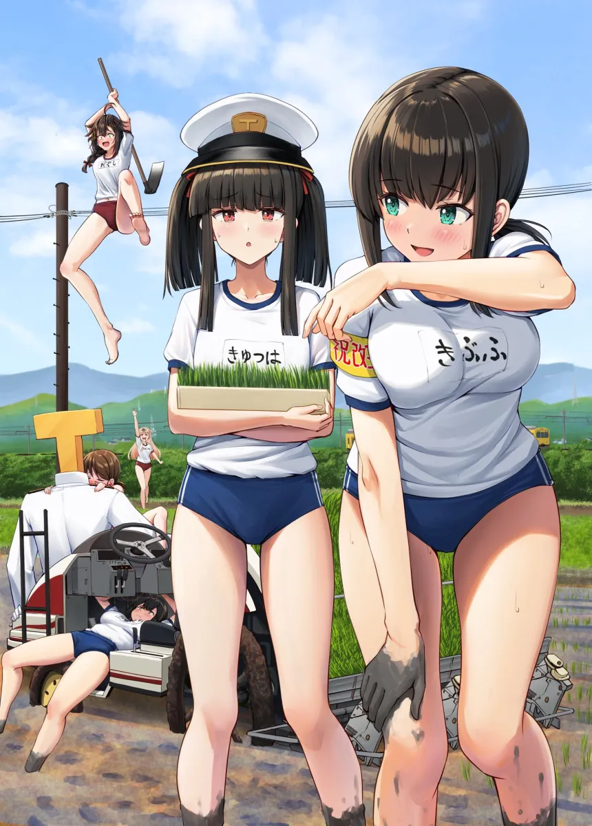 Shigure (Kancolle), Fubuki (Kancolle) by Ichikawa Feesu