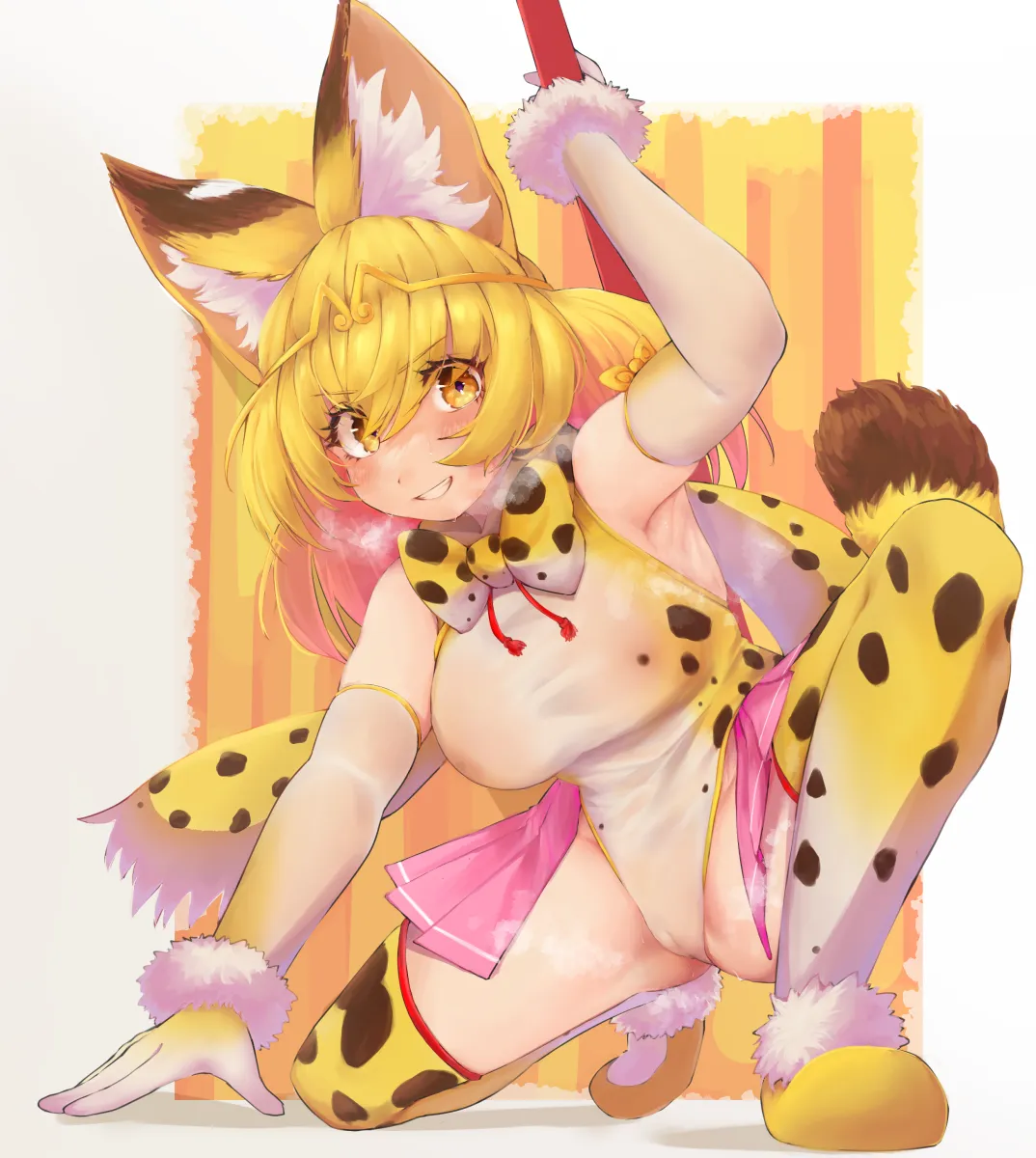 Serval (Kemono Friends), Golden Snub-Nosed Monkey (Kemono Friends) by Takara (Takara0508)