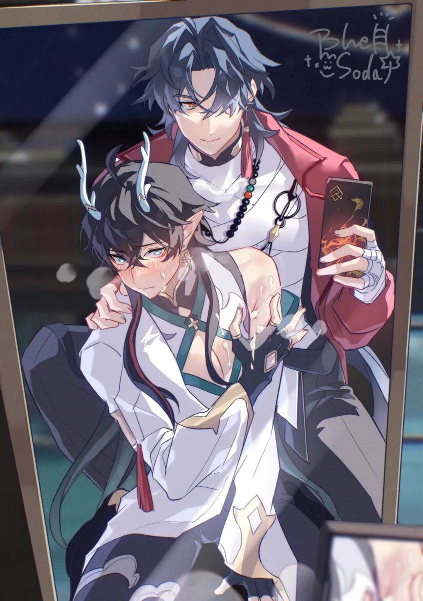 Dan Heng (Honkai: Star Rail), Blade (Honkai: Star Rail) by The Blue Soda