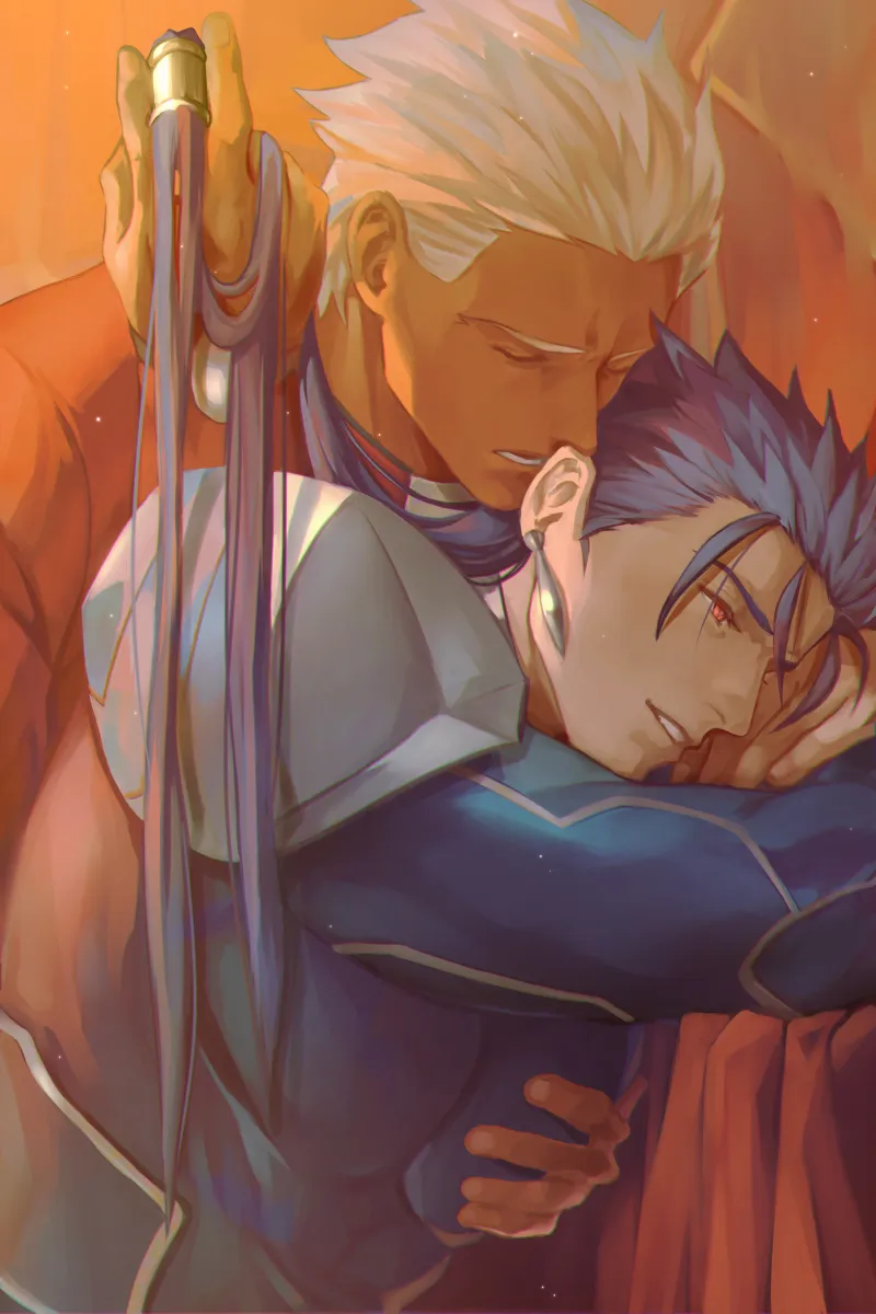 Archer (Fate), Cu Chulainn (Fate) by Gravesecrets