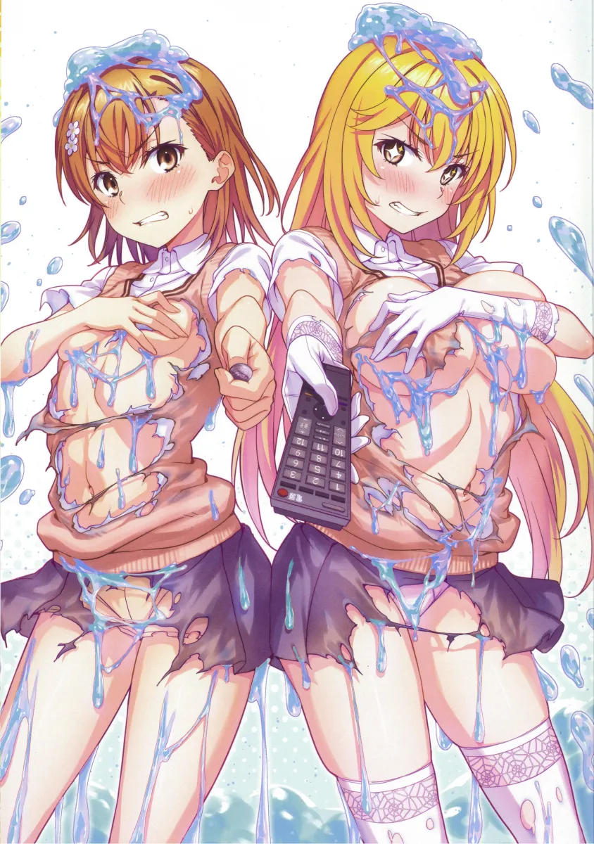 Misaka Mikoto, Shokuhou Misaki by Isshi Pyuma