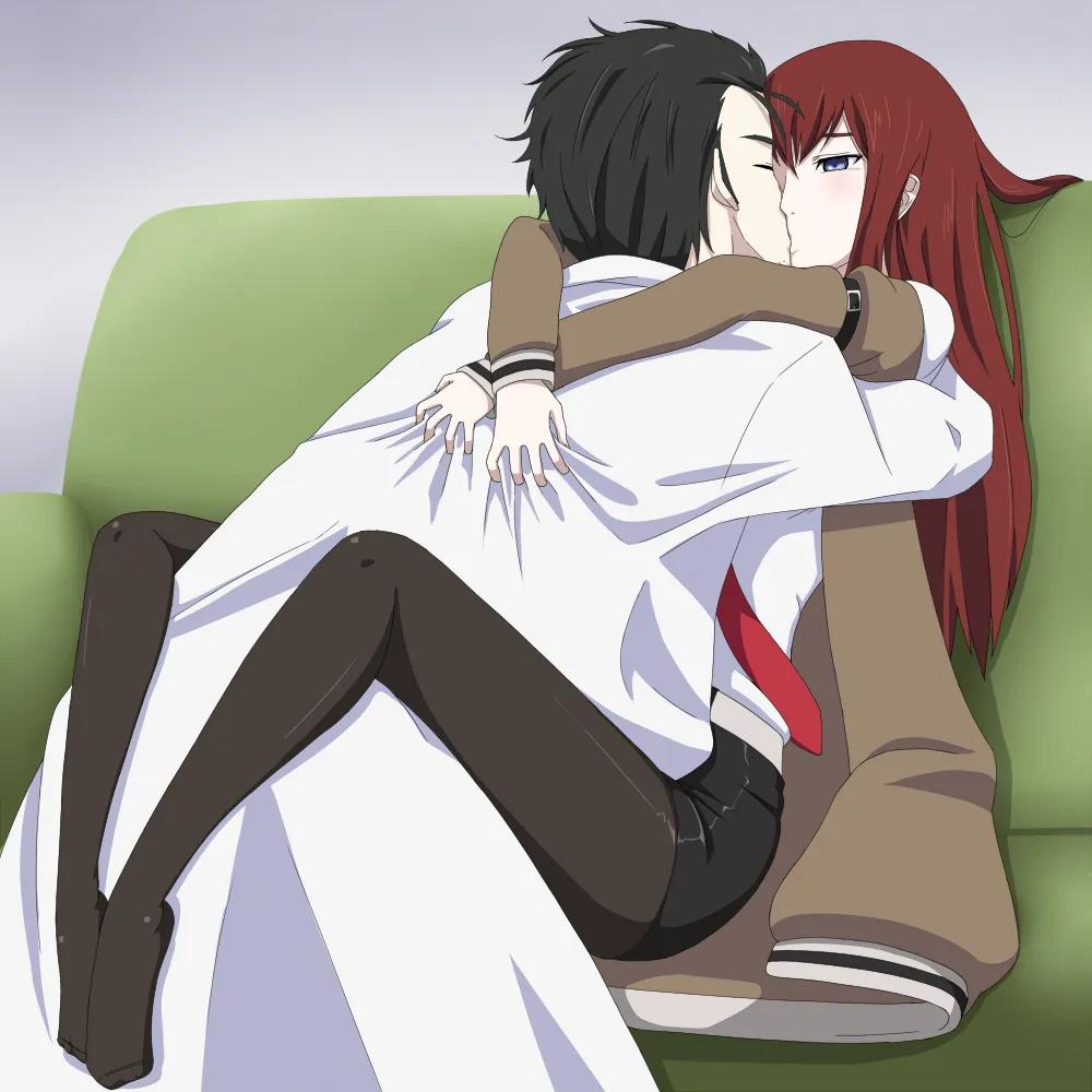 Makise Kurisu, Okabe Rintarou by Yoshida Keiji