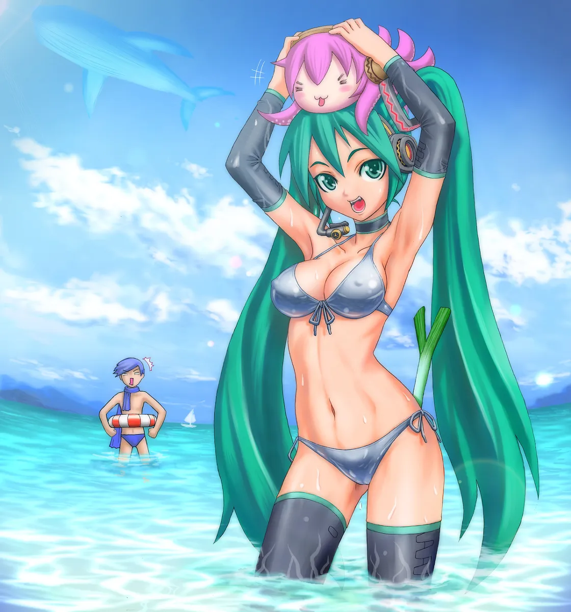 Hatsune Miku, Megurine Luka by Shu (La-Placetick)