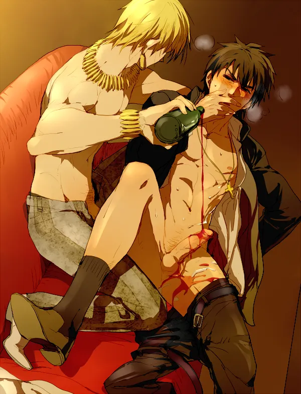 Gilgamesh (Fate), Kotomine Kirei by Pinki (Shounenkakuseiya)