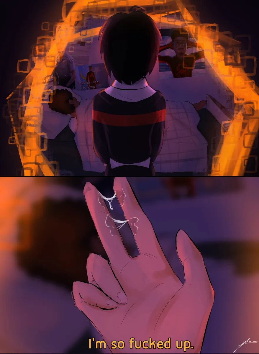 Peni Parker, Miles Morales by Ij Pilot