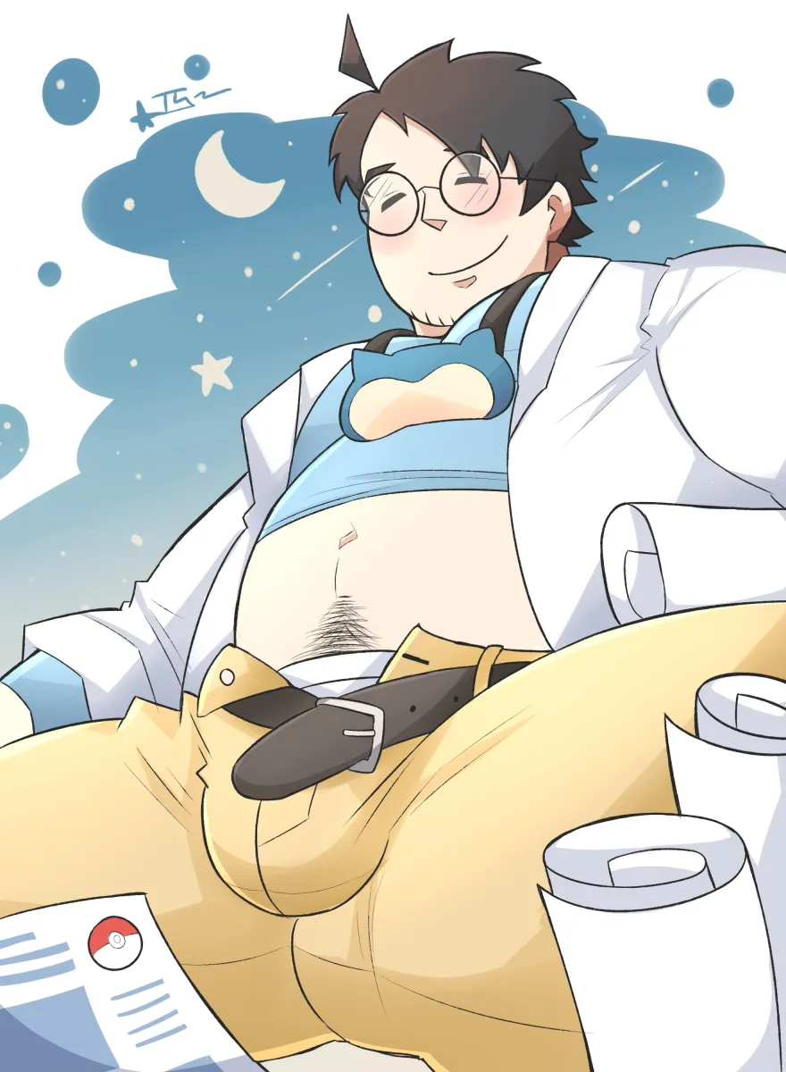 Snorlax, Professor Neroli by Tawan.lupin