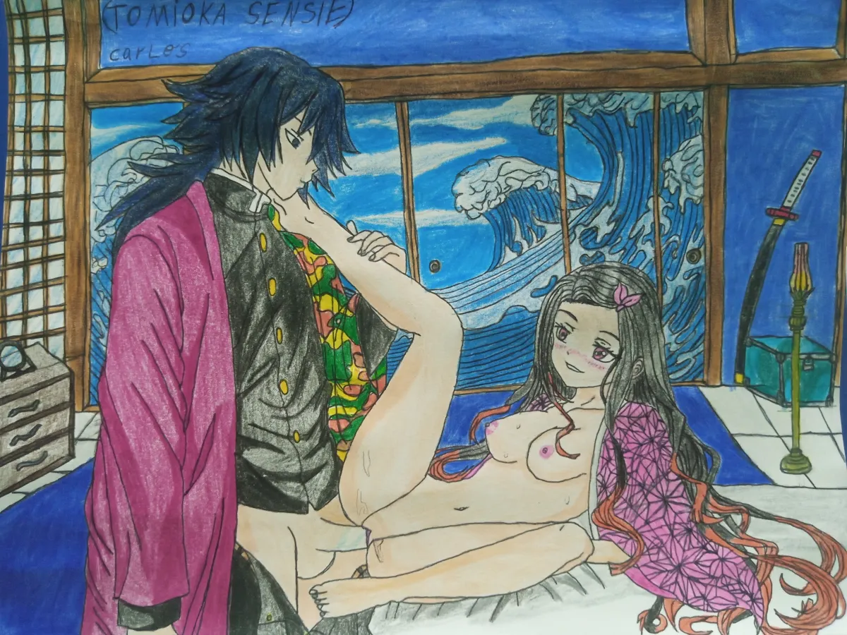 Tomioka Giyuu, Kamado Nezuko by Tomioka-Sensei