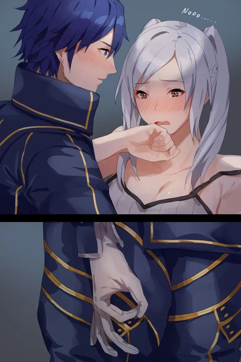 Female Robin (Fire Emblem), Chrom (Fire Emblem) by Kamu (Kamuuei)