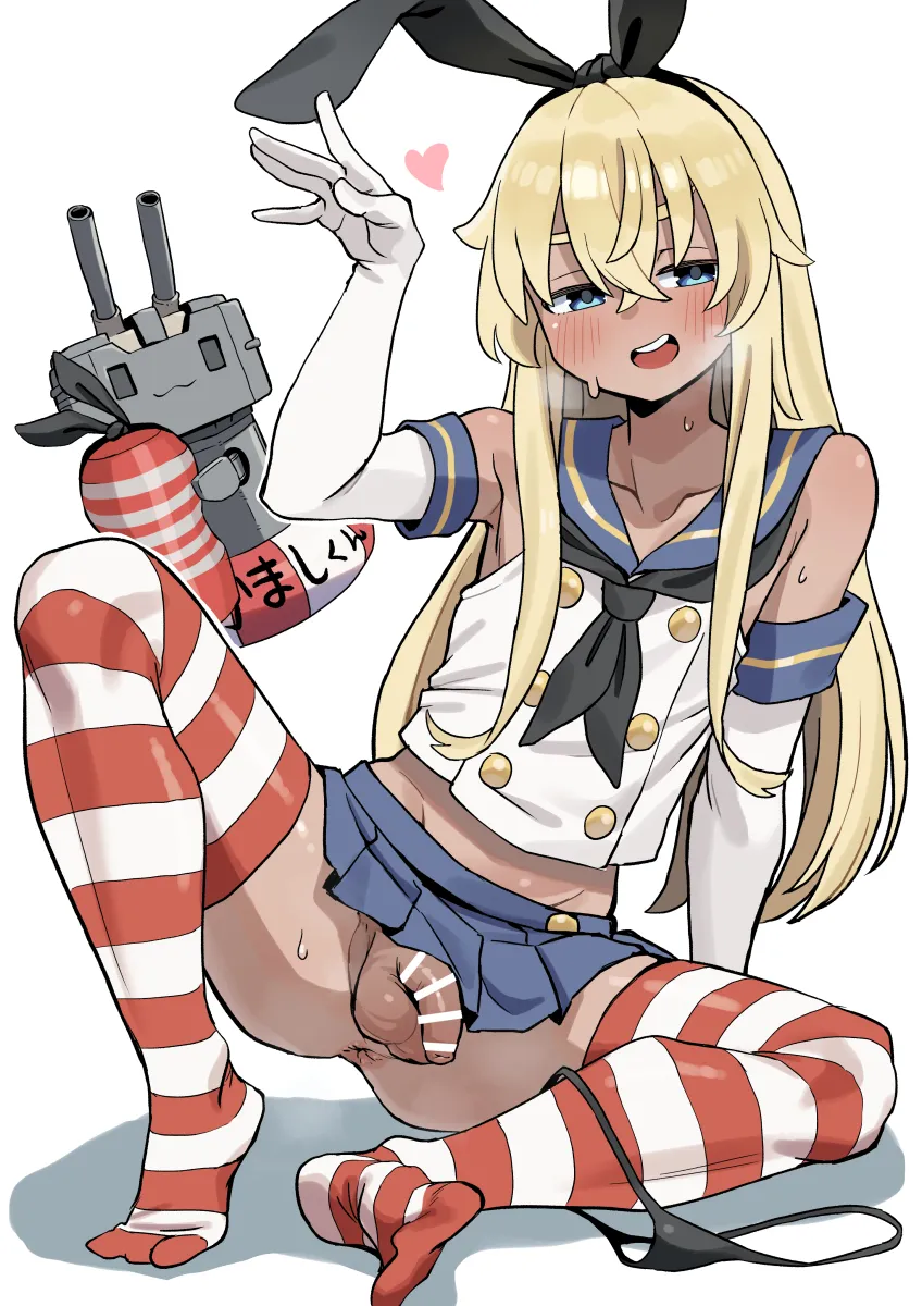 Shimakaze (Kancolle), Rensouhou-Chan by Bo (Bocky0W0)