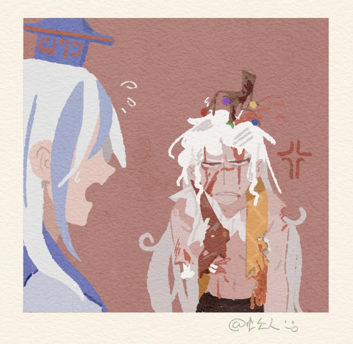 Fujiwara No Mokou, Kamishirasawa Keine by Grmarsa