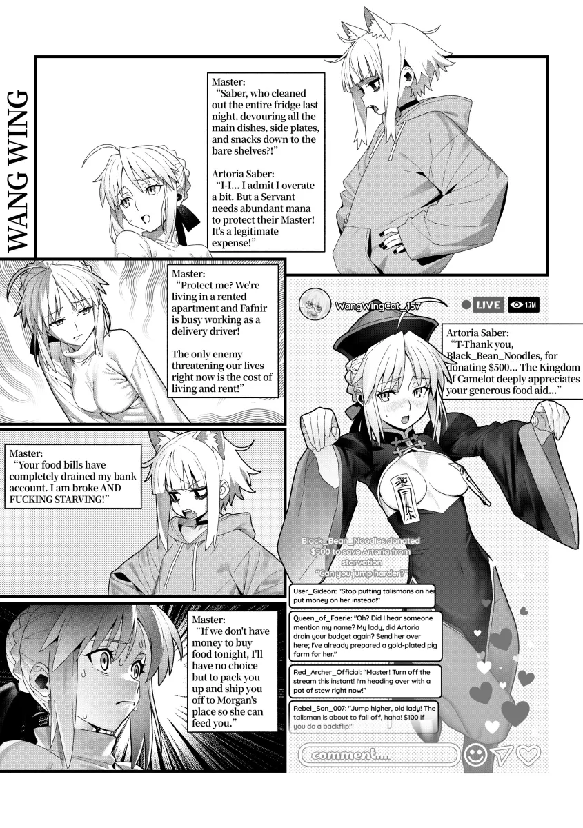 Artoria Pendragon (Fate), Saber (Fate) by Wangwing