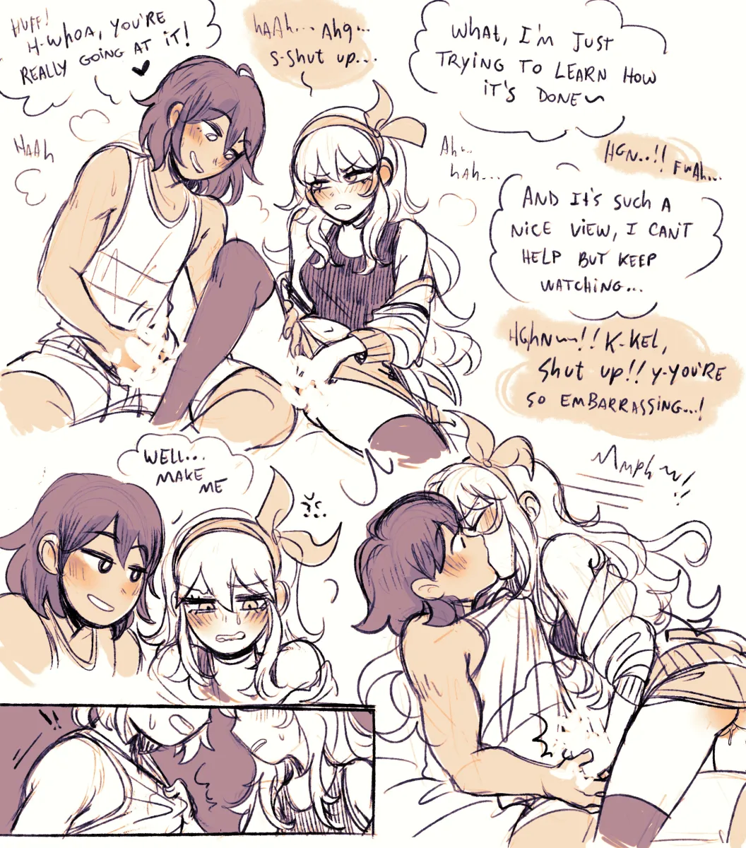 Aubrey (Omori), Kel (Omori) by Sintastein