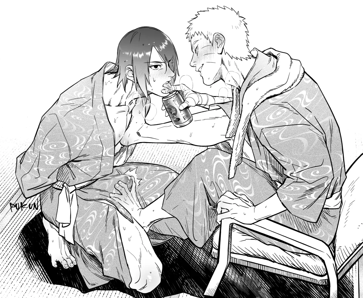Uzumaki Naruto, Uchiha Sasuke by Pukun