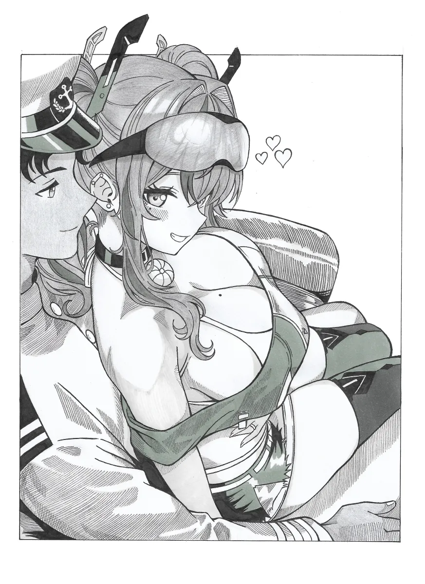 Bremerton (Azur Lane), Commander (Azur Lane) by Flamelo