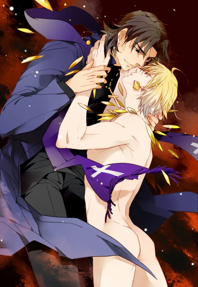 Gilgamesh (Fate), Kotomine Kirei by Pinki (Shounenkakuseiya)
