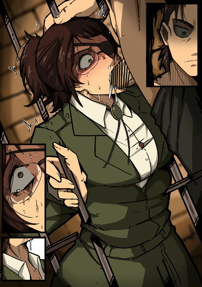 Eren Yeager, Hange Zoe by Mark Gavatino