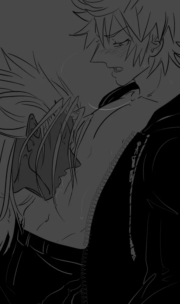 Roxas, Xemnas by Nekokat42