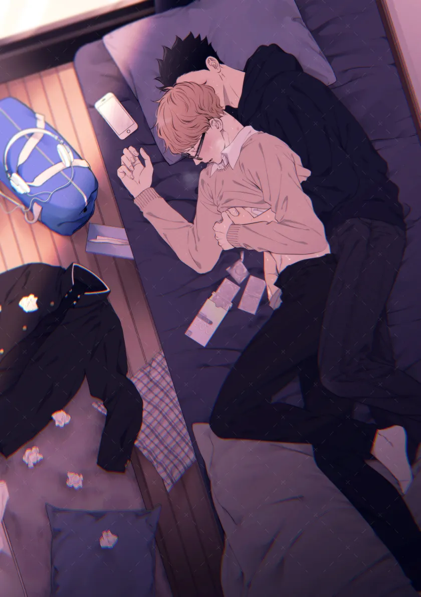 Kuroo Tetsurou, Tsukishima Kei by Ynk Vv