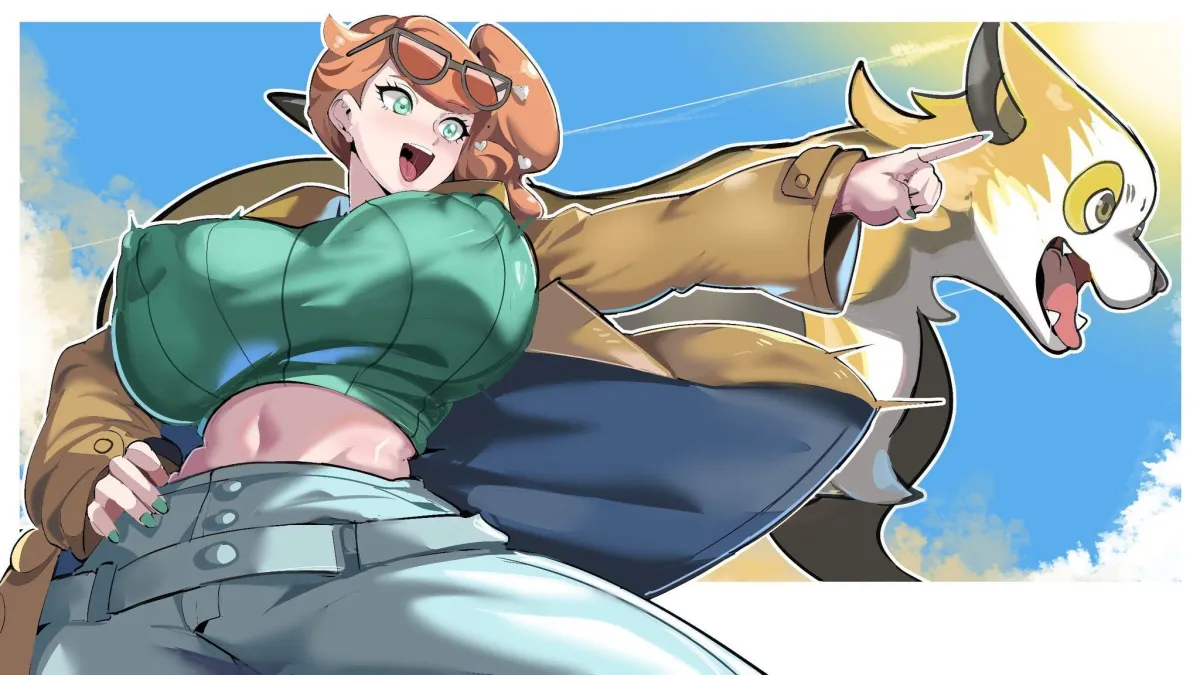 Sonia (Pokemon), Boltund by Julioalqae