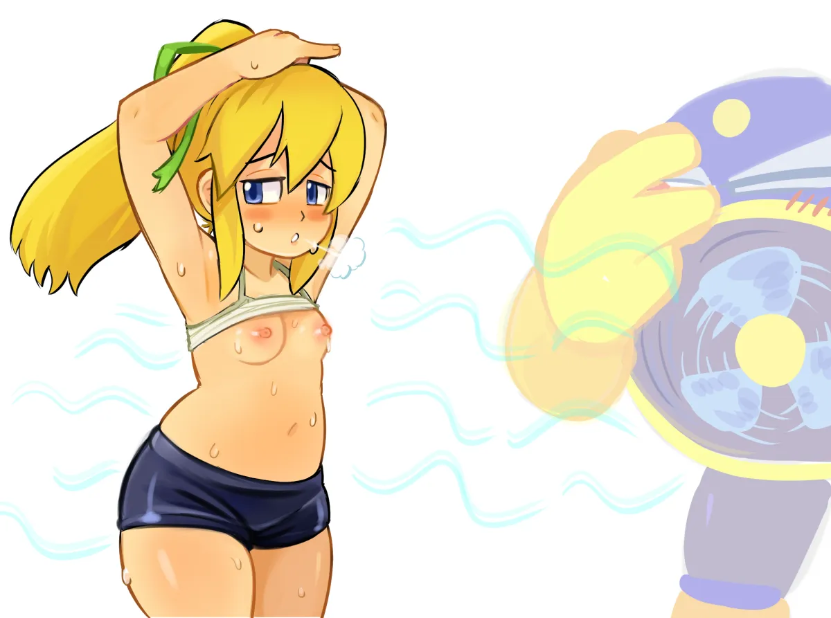 Roll (Mega Man), Air Man by Drawfag