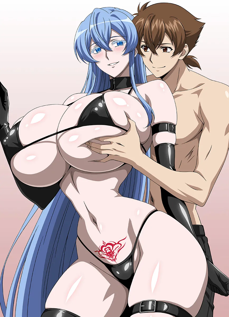 Esdeath, Hyoudou Issei by Yxyyxy