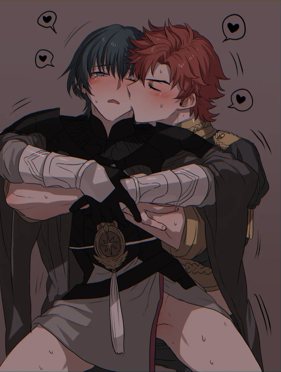 Male Byleth (Fire Emblem), Sylvain Jose Gautier by None (Kameko227)