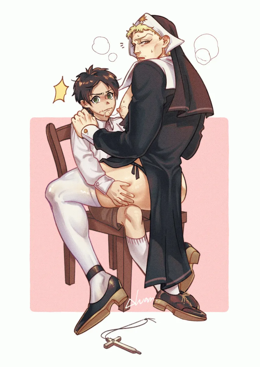 Eren Yeager, Reiner Braun by Ah Luan