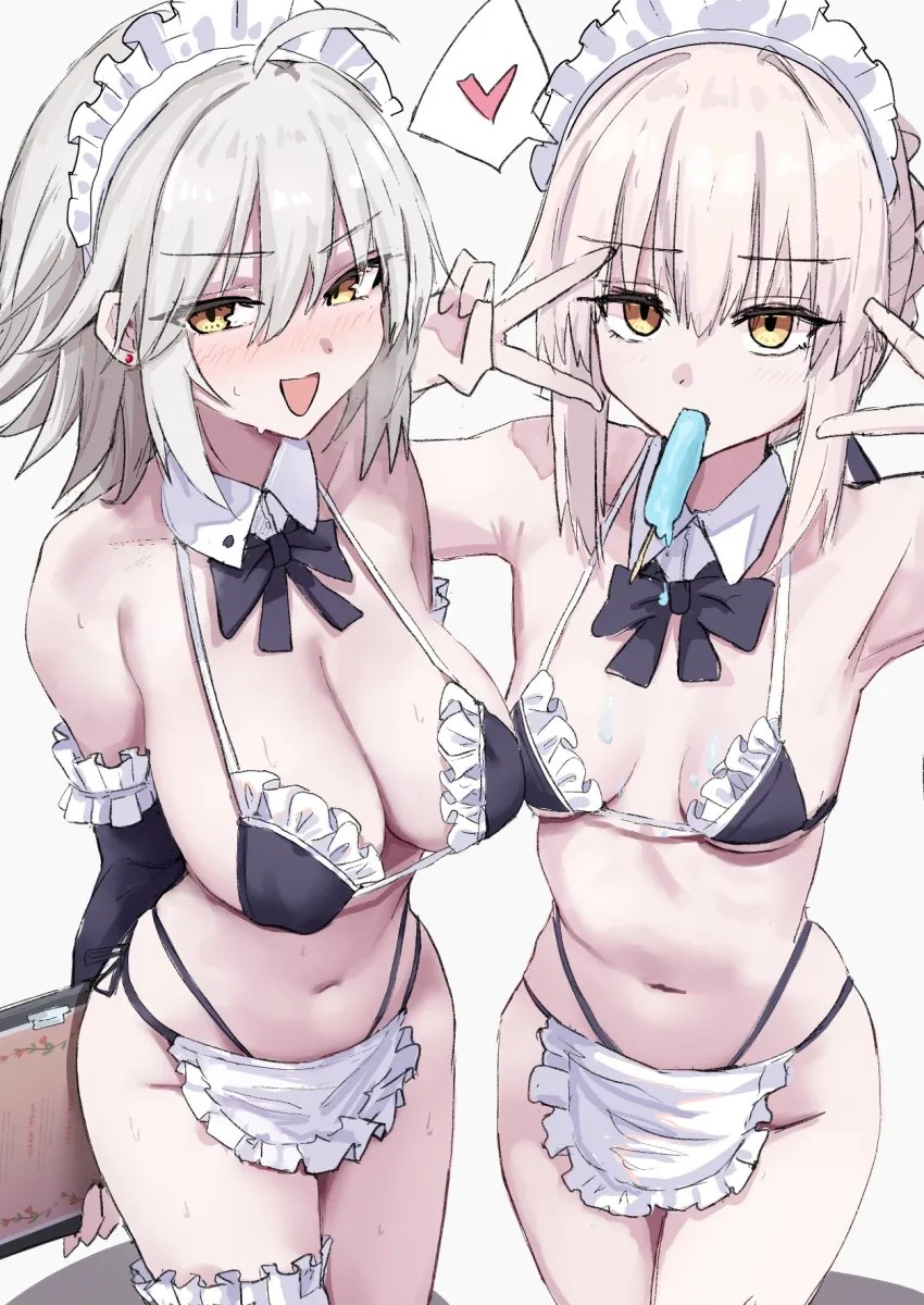 Artoria Pendragon (Fate), Jeanne D'arc Alter (Fate) by Notonaon