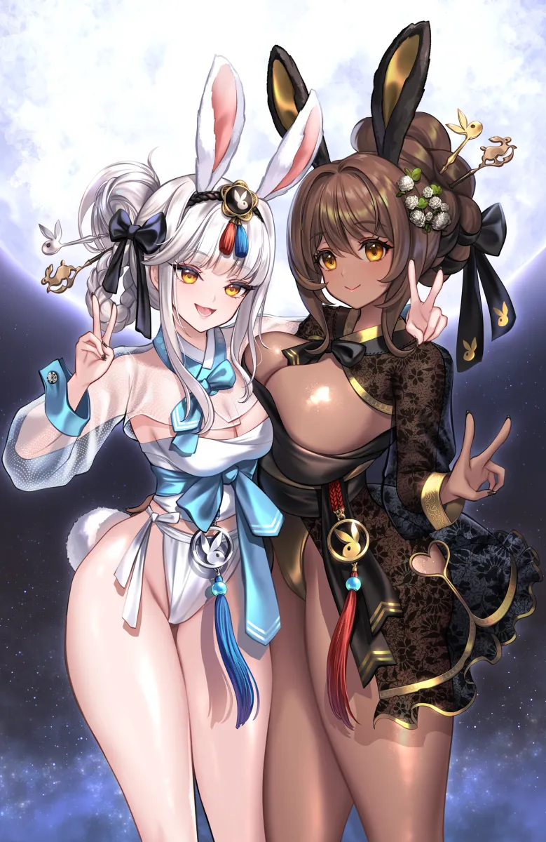Blanc (Nikke), Noir (Nikke) by Trhisell