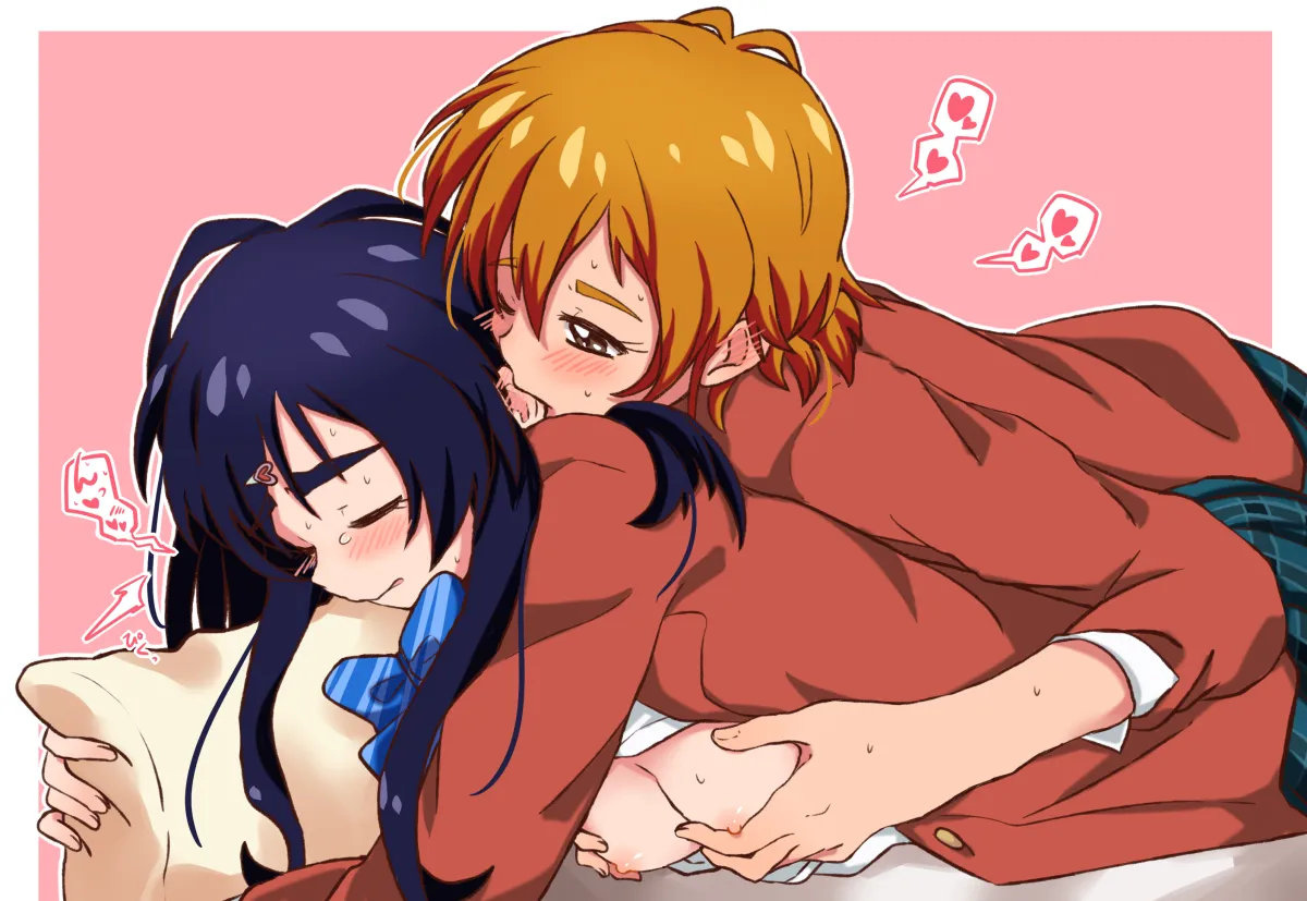 Misumi Nagisa, Yukishiro Honoka by Mizin Kosutin