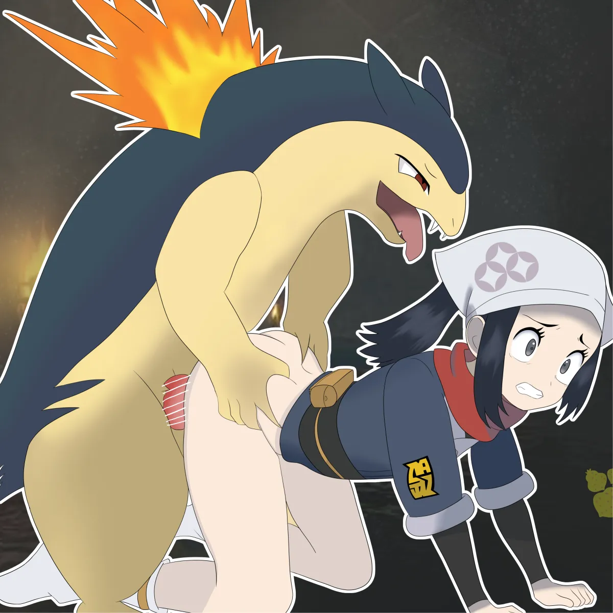 Akari (Pokemon), Typhlosion by Buruberidesu