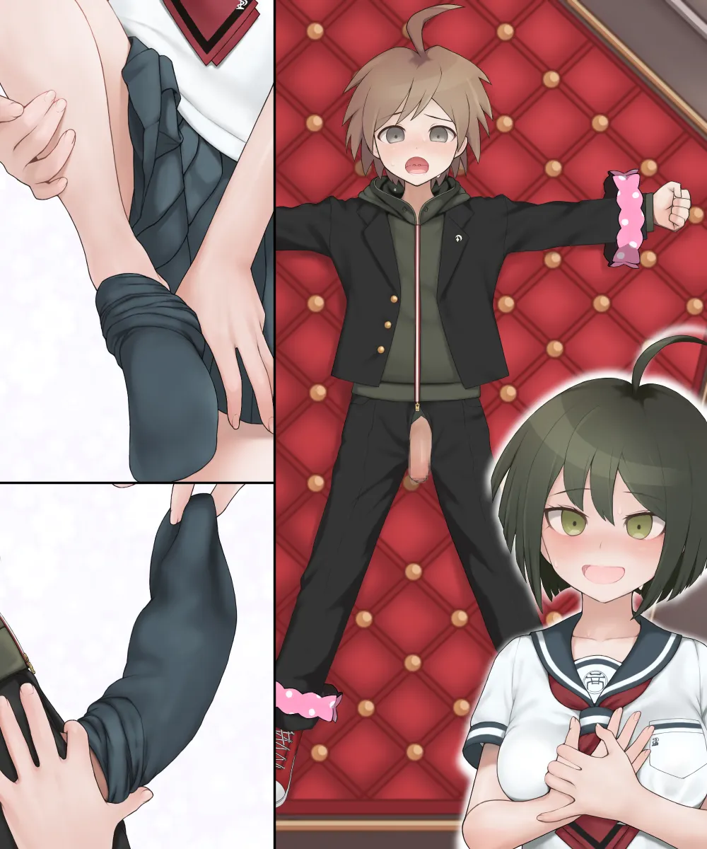 Naegi Makoto, Naegi Komaru by Maa (Maa1)