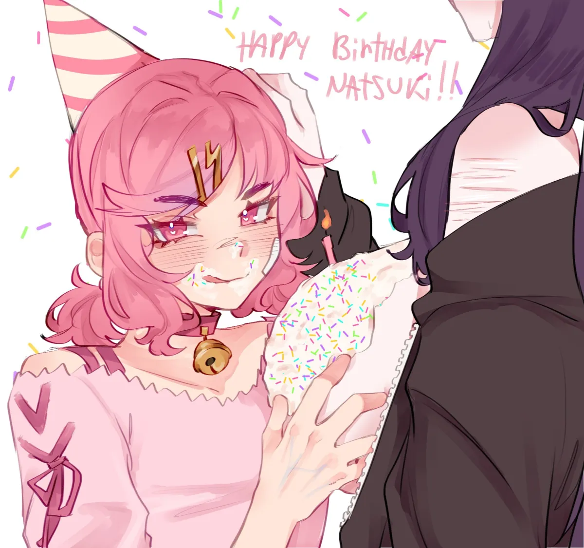 Natsuki (Doki Doki Literature Club), Yuri (Doki Doki Literature Club) by Pockiseisont