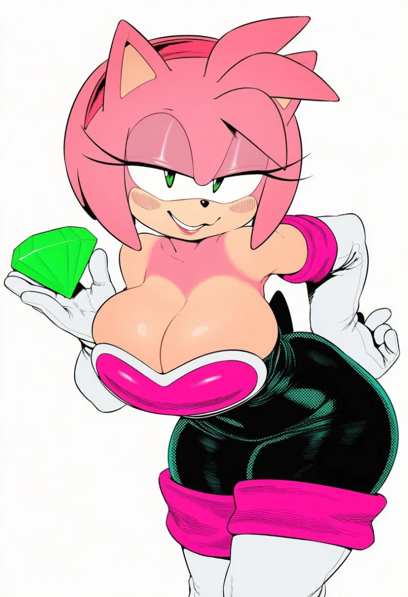 Amy Rose, Rouge The Bat by Powerpink88