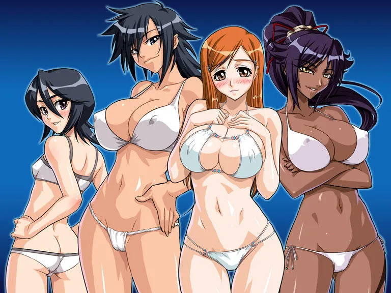 Kuchiki Rukia, Inoue Orihime by Kagami Hirotaka
